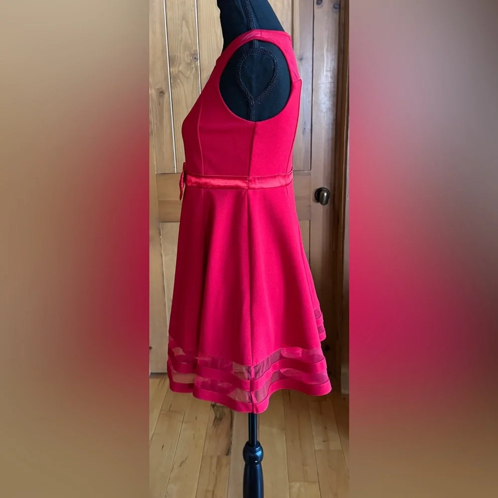 Calvin Klein Formal Dress Youth Girls Red (12.5)